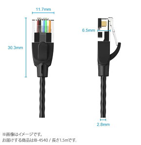 VENTION CAT6a UTP Patch Cord Cable 1.5M Black �x���V���� IB-4540