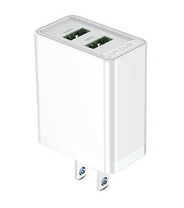 VENTION Two-Port USB(A+A) Wall Charger (18W/18W) JP-Plug White �x���V���� FB-8500