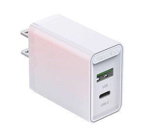VENTION Two-Port USB(A+C) Wall Charger (18W/20W) JP-Plug White xV FB-8524
