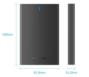 VENTION 2.5 Inch SATA Hard Drive Enclosure (USB 3.0 Micro-B) Black �x���V���� KP-9279