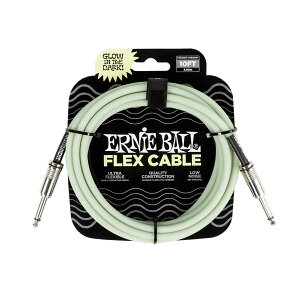 ERNiE BALL PO6436 10ft Glow-In-The-Dark �t���b�N�X�P�[�u�� ��3m �A�[�j�[�{�[��