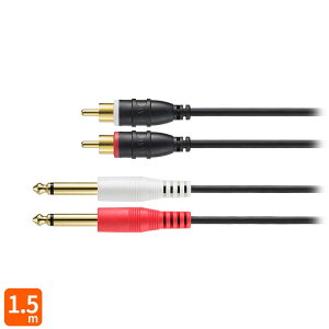 audio-technica AT-MI81/1.5 �I�[�f�B�I�P�[�u�� 1.5m �s���v���O×2 ��6.3mm ���m�����W���v���O×2 �I�[�f�B�I�e�N�j�J