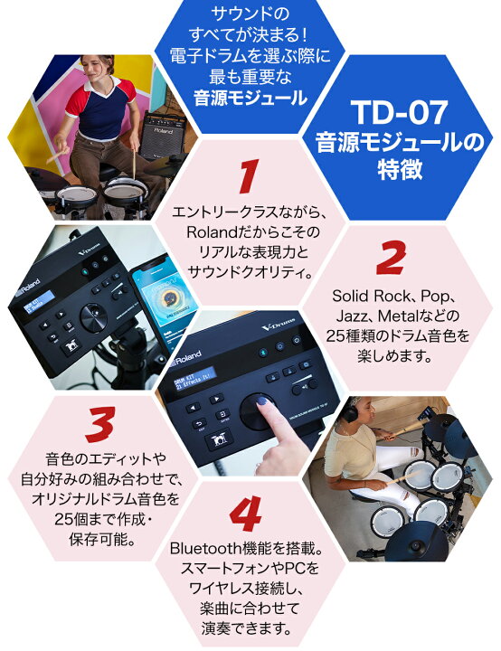 楽天市場】【ツインペダルセット値下げ中!】 Roland TD-07DMK / TD 