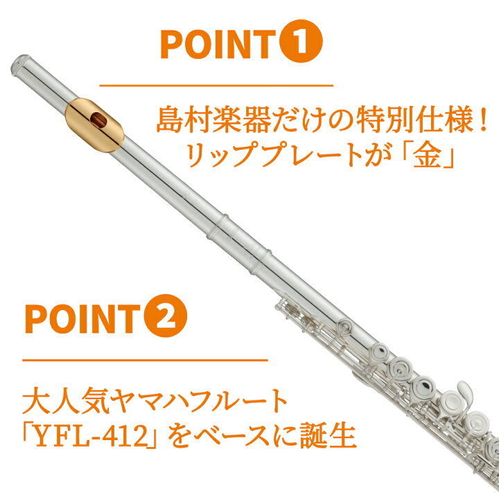 楽天市場】【5年保証】【吹奏楽手帳プレゼント♪】 YAMAHA YFL-412LSE 