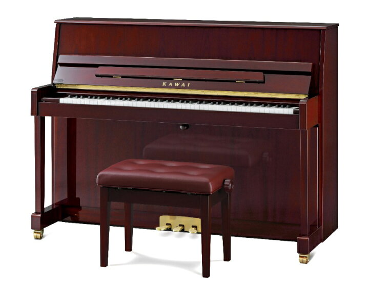 楽天市場】KAWAI K-114SN マホガニー艶出し塗装仕上げ アップライト 