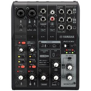 YAMAHA AG06 MK2 Black�i�u���b�N�j �z�M�p�~�L�T�[ �~�L�V���O�R���\�[�� �E�F�u�L���X�e�B���O�~�L�T�[ ���}�n �y �V�hPePe�X �z