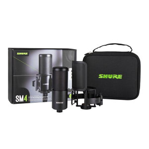 SHURE SM4 Home Recording Microphone Kit (VbN}EgE|bvtB^[tZbg) z[R[fBOp}CNzLbg VA SM4-K-KIT-Jy CI[VsSX z