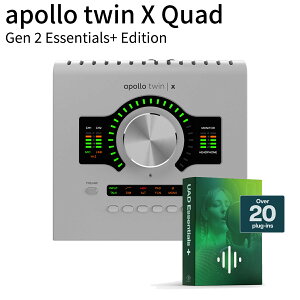 UNIVERSAL AUDIO Apollo Twin X QUAD Gen2 Essentials+ Edition �I�[�f�B�I�C���^�[�t�F�C�X ���j�o�[�T���I�[�f�B�I �y �V�hPePe�X �z