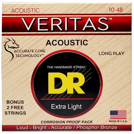 DR VERITAS VTA-10 Extra Light 010‐048 アコースティックギター フォスファーブロンズ弦【ディーアール ヴェリタス】