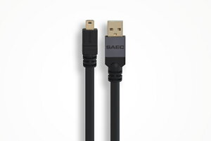 SAECSTRATOSPHERE SUS-020�@USB A - USB miniB�@/1.2m