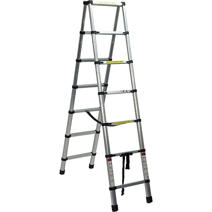 中古はしご脚立 スライド式 最長2M〜6.2M 耐荷重150kg d136（楽天市場 