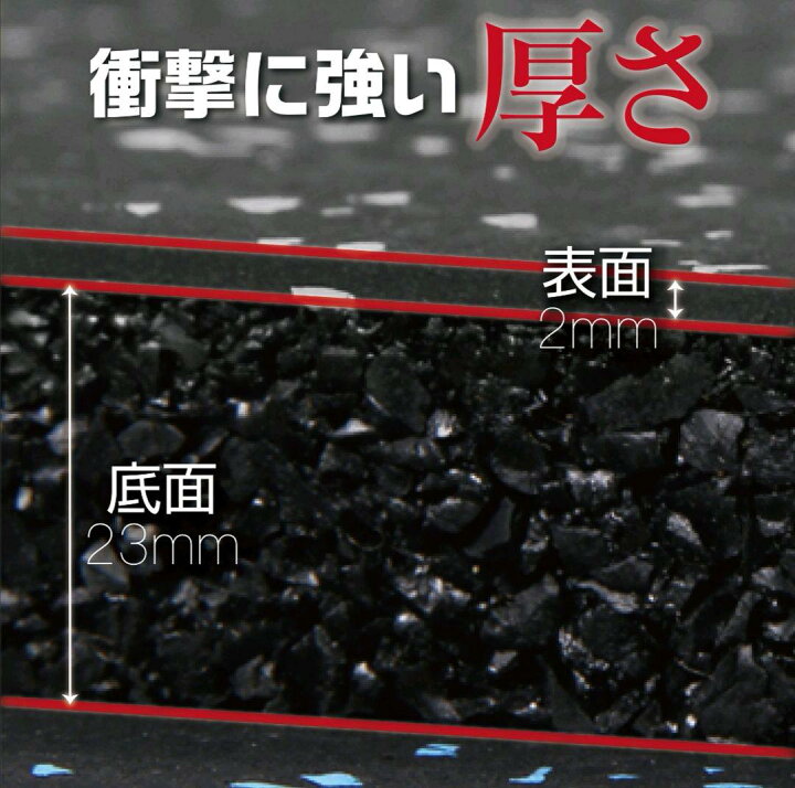 楽天市場】トレーニングマット4枚セット 防音 ジム フロアマット 