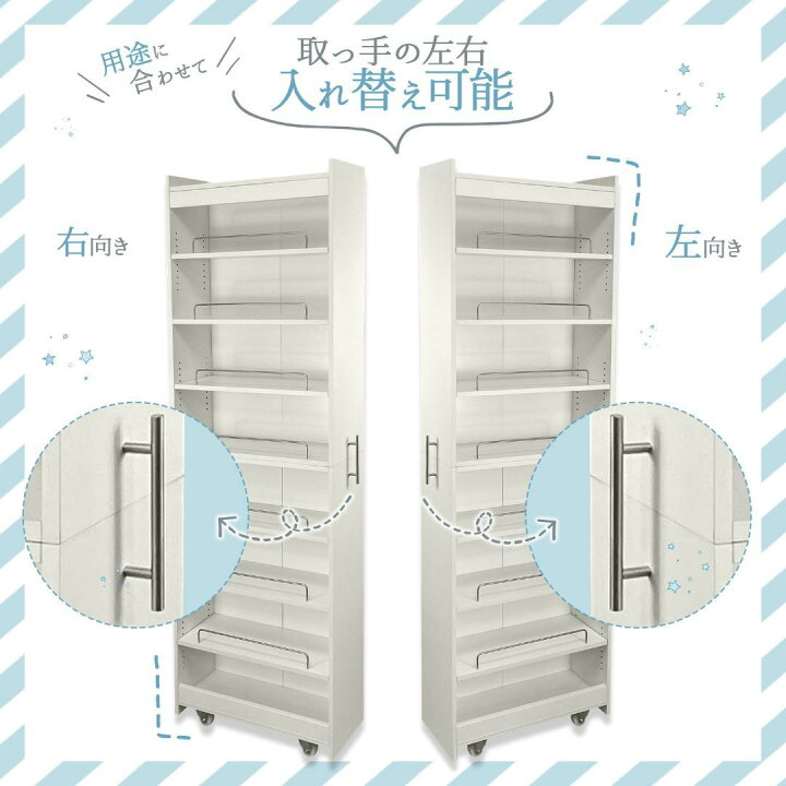 楽天市場】8tail キッチンワゴン 隙間収納 (幅20 奥行60, ホワイト 