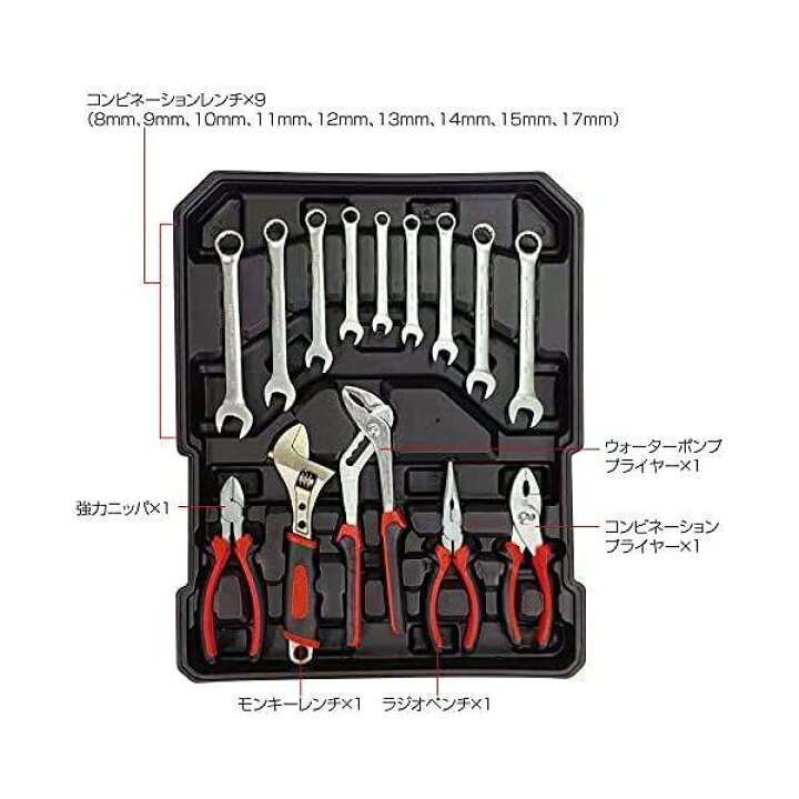 楽天市場】工具 セット 129点 ツールセット DIY 家庭用 車 