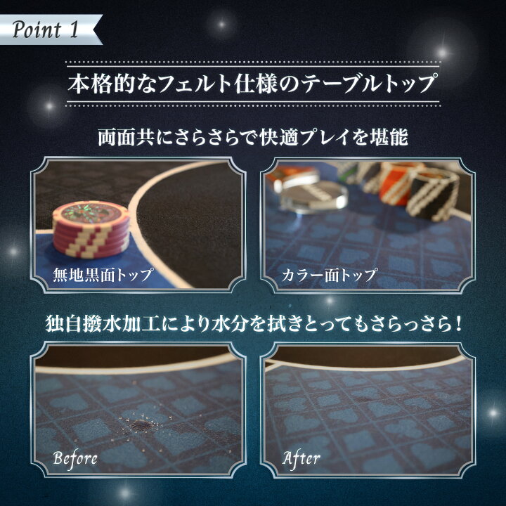 楽天市場】P2倍! TiltPlay ポーカーテーブル 折りたたみ 10人対応 家庭 