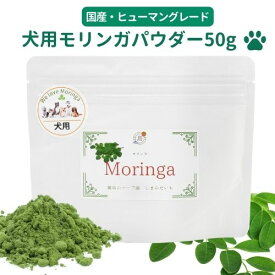 犬用 有機JAS 国産 モリンガパウダー 50g スプーン付 モリンガ 農園 農薬不使用 栄養補給 子犬 老犬 シニア パピー かけるだけ ふりかけ ドライフード ウェットフード ごはん 犬のごはん しまのだいち 無農薬 自然 moringa マルンガイ スーパーフード オーガニック