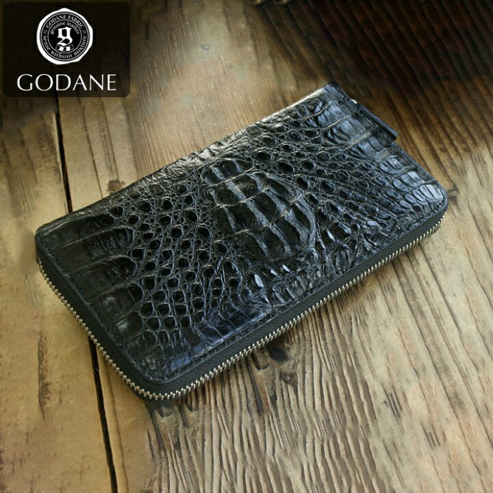 楽天市場】ワニ革 財布 メンズ 長財布 GODANE spcw8005 カイマン 