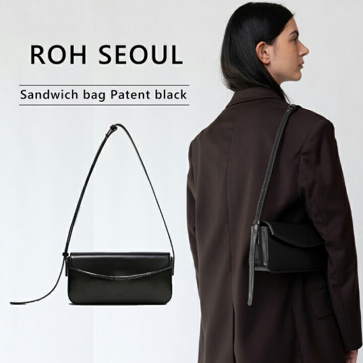 楽天市場】ROHSEOUL ローソウル バッグ ブラック 2WAY Sandwich bag 