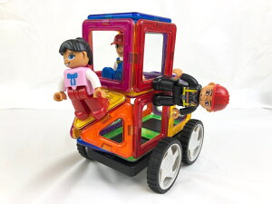 【メール便送料無料】マグプレイヤー Magplayer 正規品 公式 【人形パーツ4体】 マグネットブロック専用 観覧車 車パーツに 単品 ばら売り 追加 お試しパック 補充パック 想像力 磁石 プレゼン