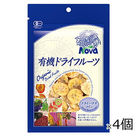 【タイムセール 5/27迄】ノヴァ ドライバナナコイン 70g×4個セット Nova 有機 ドライフルーツ スリランカ産[ポスト投函・送料無料]