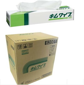 不織布ワイパー L-100 62001 100枚×18箱（ケース販売） 薬品 拭き取り 実験器具 部品