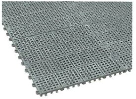 テラモト(TERAMOTO) ノンスリップマット300 灰 30cm角 スルータイプ MR-153-373-5(KMT83)