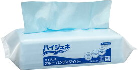 日本製紙クレシア(NIPPON PAPER CRECIA) ハイジェネ ブルー ハンディワイパー 100枚×16パック(1600枚) 62102*16