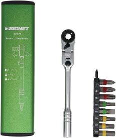 SIGNET(シグネット) ミニラチェ 60ギア フレックスヘッドタイプ フレックスミニラチェットセット グリーン 22073