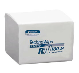 【ケース販売】 クレシア テクノワイプ RN100-M クリーンエリア用 100枚/パック ×30パック入 自己発塵が少なく クリーンな環境下での拭き取りに適した製品 63482