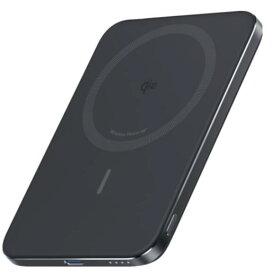 アンカー (Anker) モバイルバッテリー Nano Power Bank （5000mAh,MagGo,Slim） ブラック A1665N11 | Qi2対応 iPhone用 PFPセレクト シーメック