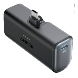 Anker�@���o�C���o�b�e���[�@Nano�@Power�@Bank�@�i22�D5W�C�@Built�|In�@USB�|C�@Connector�j�@�u���b�N