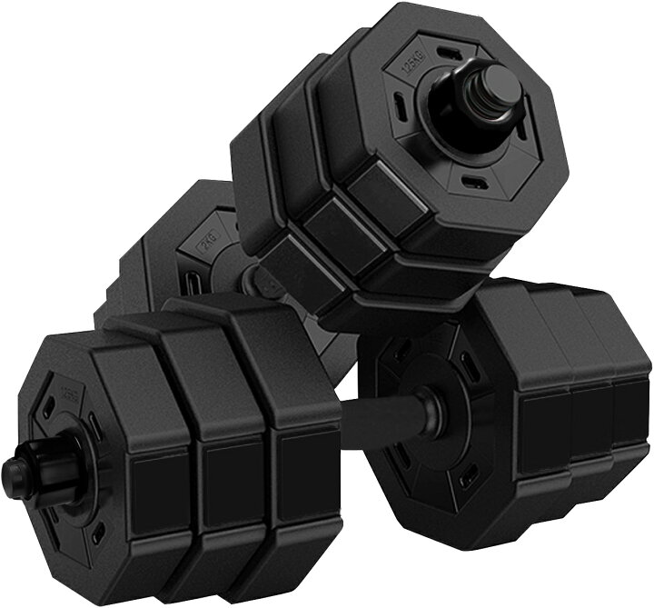 楽天市場】ダンベル【5kg,10kg,15kg,20kg×2個セット】 バーベル 可変式 
