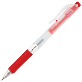 スマートバリュー ボールペン＜ノック式＞　赤10本　H012J－RD－10P