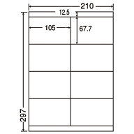 東洋印刷 ナナワードラベル　LDZ8U　A4／8面　500枚