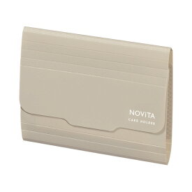 コクヨ ポケットが大きく開くカードホルダー ノビータ カードサイズ サンドベージュ メイ－NV952LS