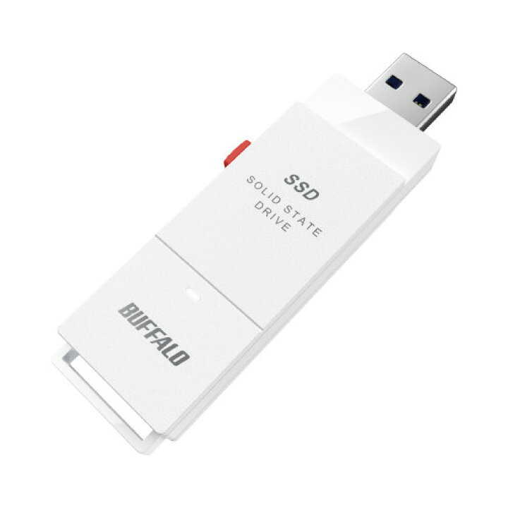 楽天市場】BUFFALO スティック型SSD 2TB ホワイト SSD 