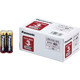 Panasonic アルカリ乾電池 業務用パック 単3形 40本入 LR6XJN／40S ★10個パック