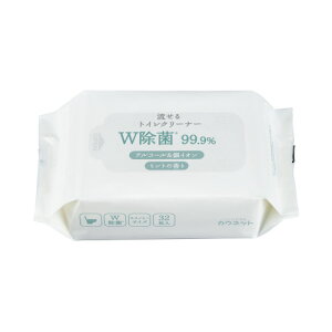 カウネット 激落ちくん トイレクリーナー W除菌 ミントの香り 32枚入×2 7019-5842