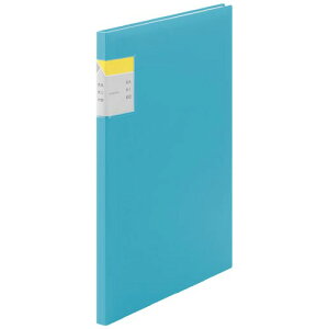 キングジム クリアーファイル カキコ 水色 A4縦 小口10枚(20ポケット) 8632-LB