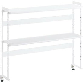 林製作所 デスク周りデスクラック2段 W1000スノーホワイト 13-004MH-6