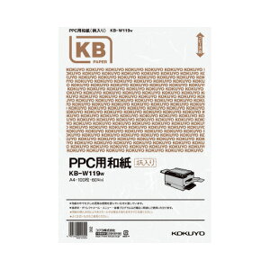 RN KOKUYO PPCpa 60g^m2 A4 100  KB-W119W 10pbN