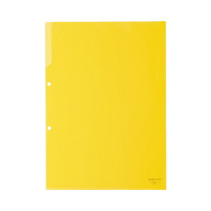 コクヨ KOKUYO クリヤーホルダー(2穴あき・カラー) A4 黄 フ-750Y 「入数:5」