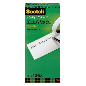 スリーエム ジャパン スコッチ メンディングテープエコノP 大巻 18mmx30m 12巻入 MP-18