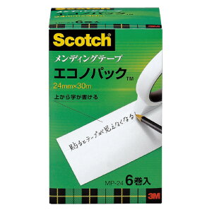 スリーエム ジャパン スコッチ メンディングテープエコノP 大巻 24mmx30m 6巻入 MP-24