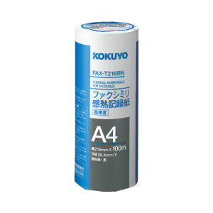 RN KOKUYO t@NV~ML^ A4 216mm×100m x FAX-T216BN