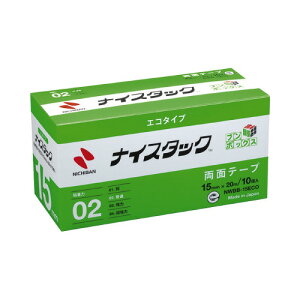 �j�`�o�� �i�C�X�^�b�N�G�R �Đ������ʃe�[�v �u���{�b�N�X 15mm×20m 10���� NWBB-15ECO �O���[���w���@�K�� �G�R�}�[�N