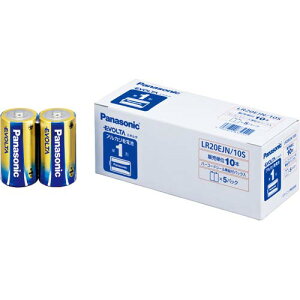Panasonic �A���J�����d�rEVOLTA�Ɩ��p�p�b�N �P1�` 10�{�� LR20EJN/10S �O���[���w���@�K�� ��10�p�b�N