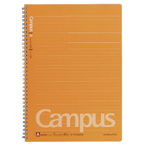 コクヨ KOKUYO キャンパスツインリングノート ドット入 A4(1号) 罫幅7mm 35行 40枚 ス-T225ATN ★ネコポス