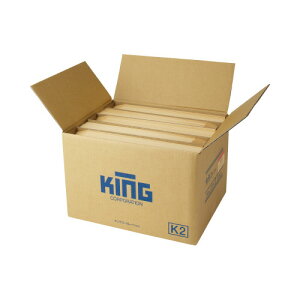 キングコーポレーション 業務用クラフト封筒テープ付 角2 85g/m2 500枚 075402 グリーン購入法適応 ★10個パック