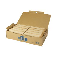 キングコーポレーション 業務用クラフト封筒テープ付 長3 85g／m2 1000枚 〒枠付き 075102 グリーン購入…